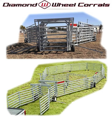 Diamond W Wheel Corrals, Portable Corral, Portable Corrals, Portable Cattle Corral, Very Similar to The Wilson Wheel Corral